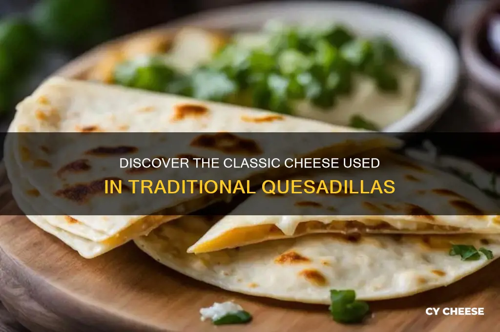 what is the cheese found in a typical quesadilla