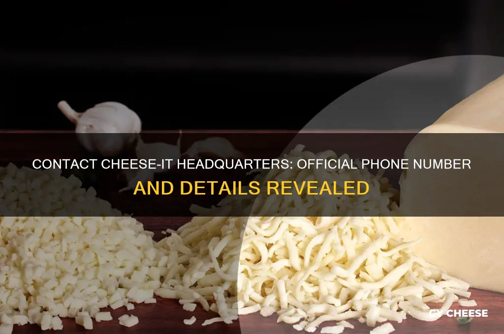 what is the cheese its hq telephone number
