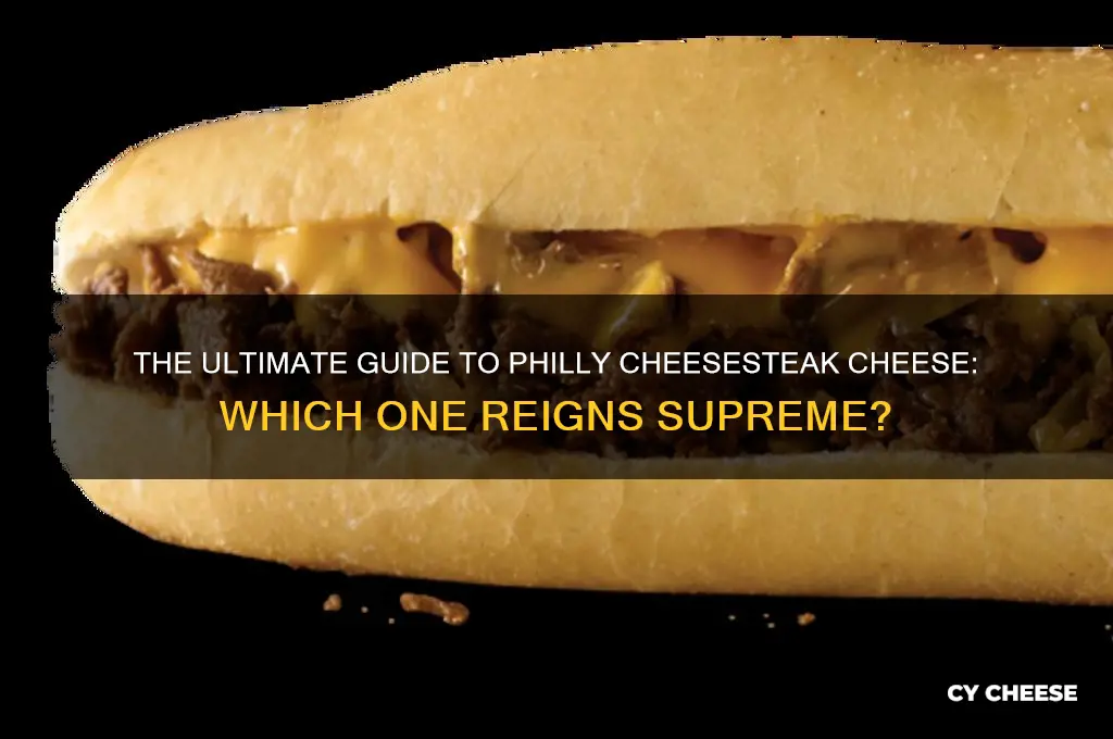 what is the cheese on a philly cheesesteak