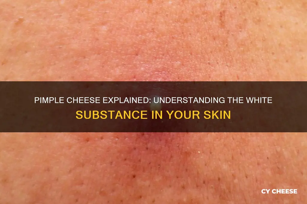 what is the cheese that comes out of your pimples
