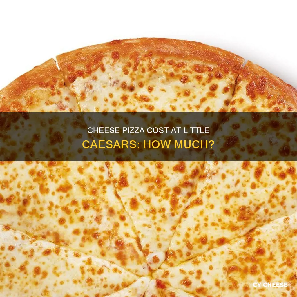 what is the cost of a little caesars cheese pizza
