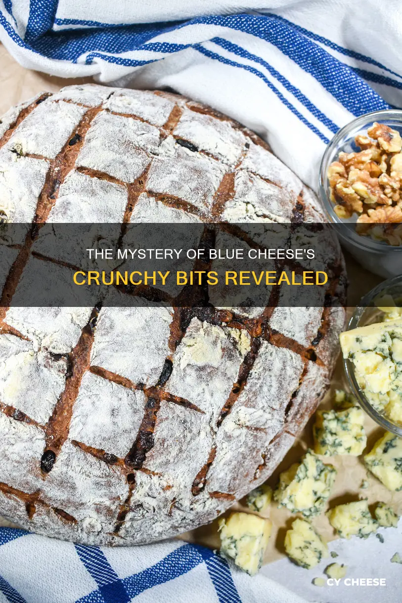 what is the crunchy stuff in blue cheese