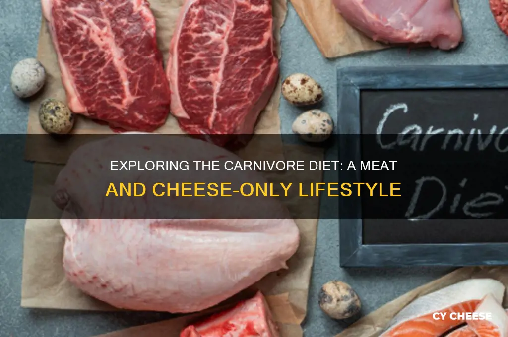 what is the diet that is all meat and cheese