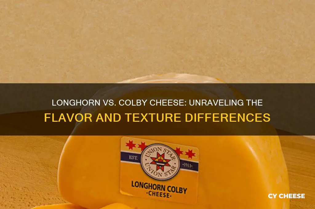 what is the differanca beween longhorn and colby cheese