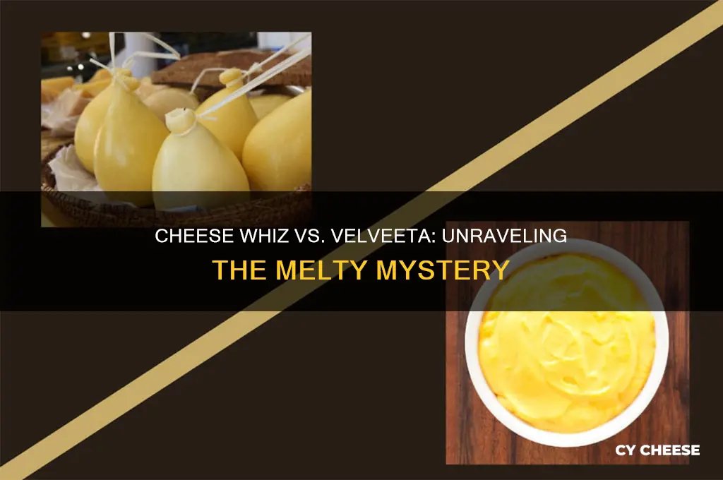 what is the differance between cheese wiz and velveeta
