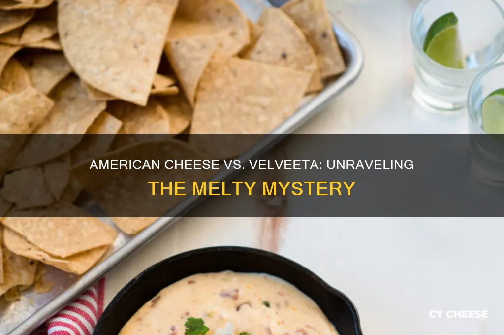 what is the difference between american cheese and velveta