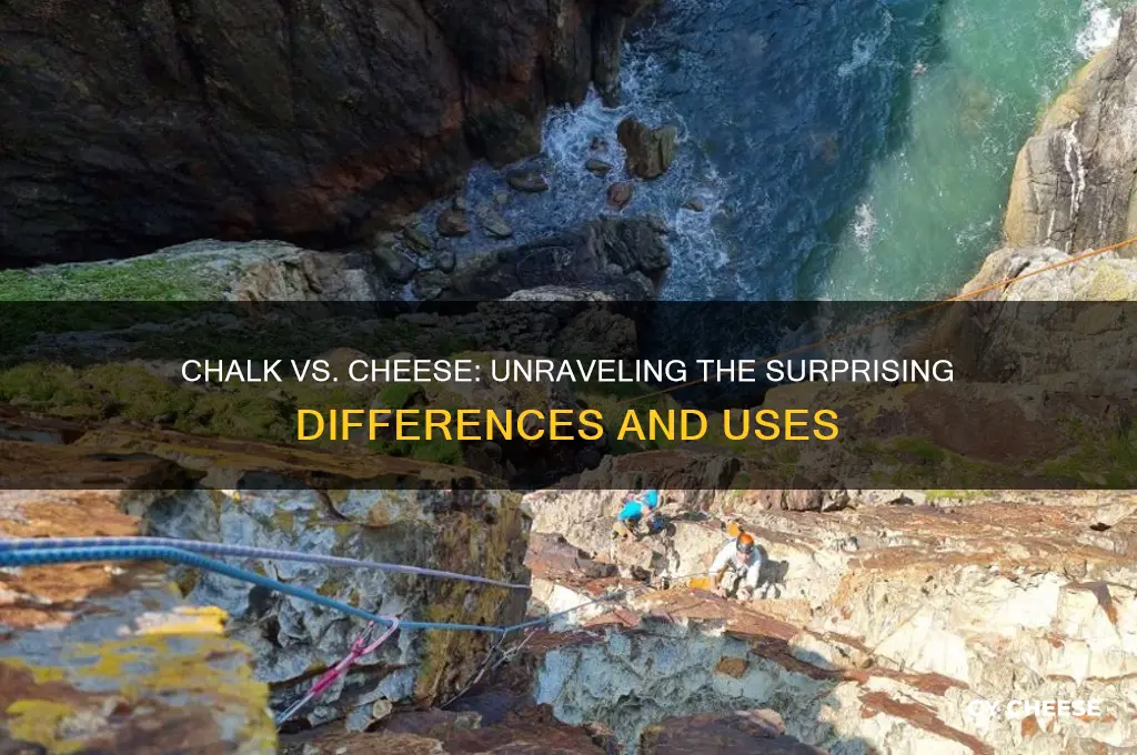 what is the difference between chalk and cheese
