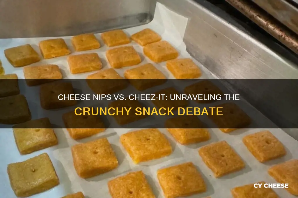 what is the difference between cheese nips and cheez it