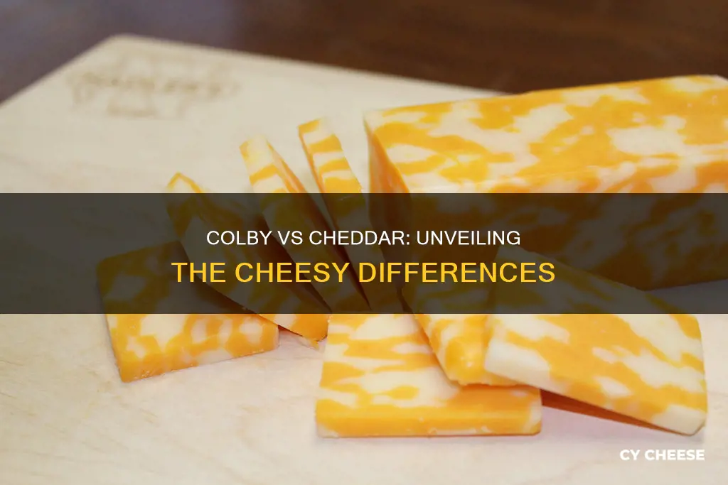 what is the difference between colby cheese and cheddar cheese