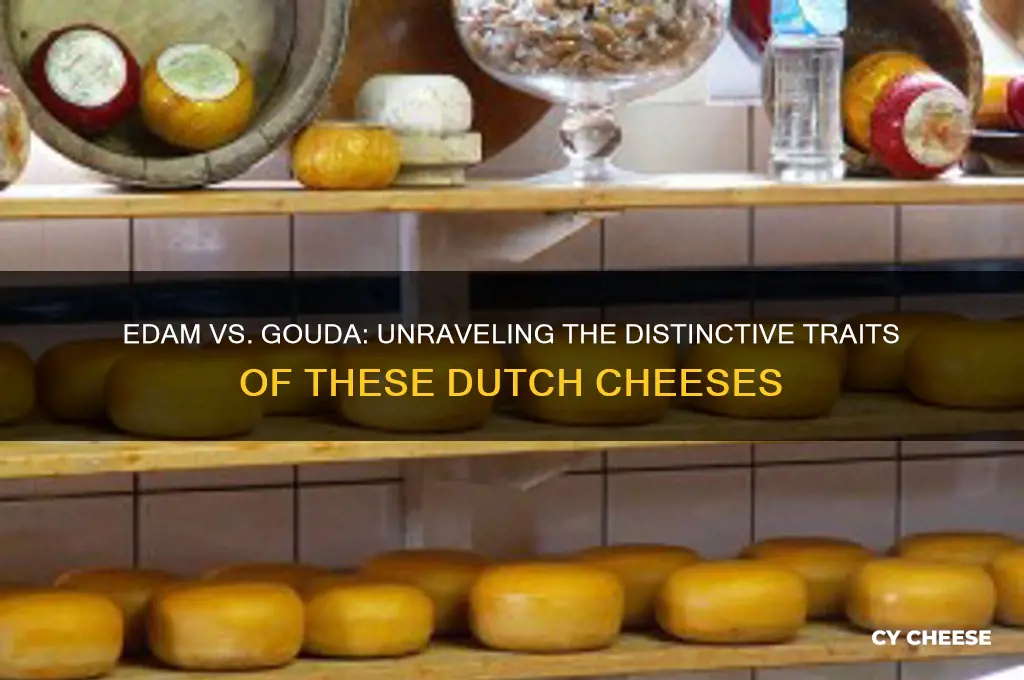 what is the difference between edam and gouda cheese