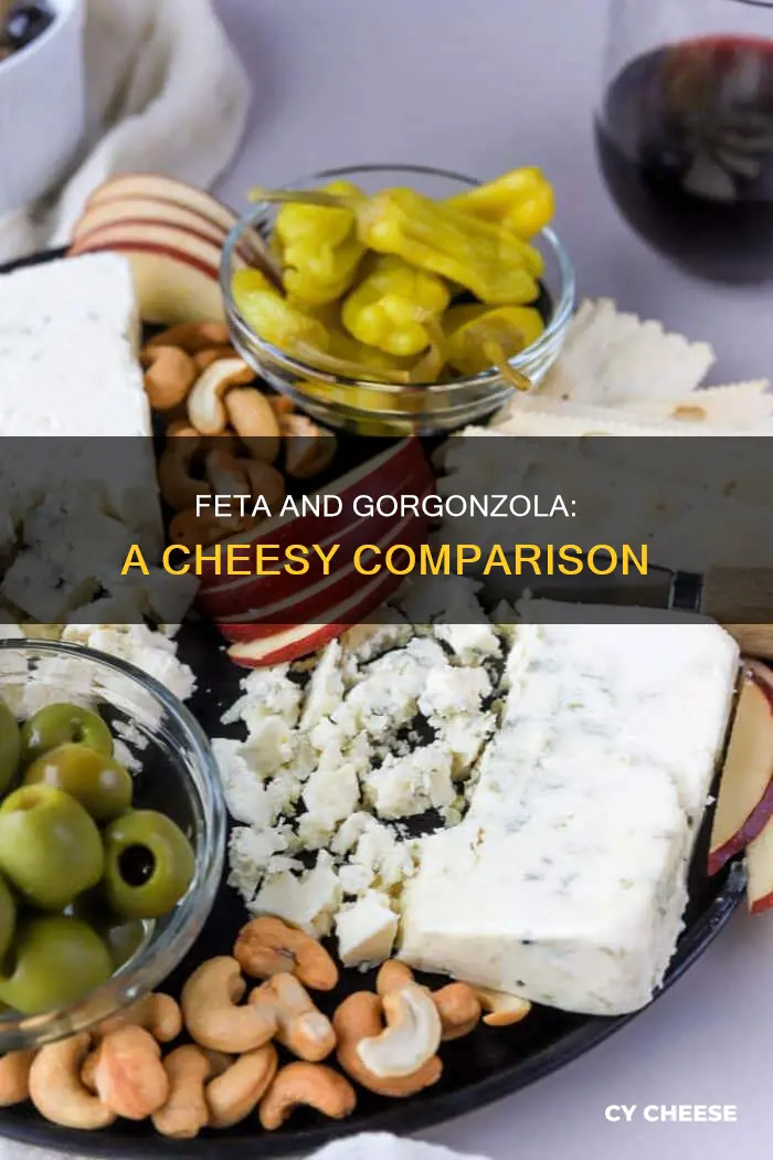 what is the difference between feta and gorgonzola cheese