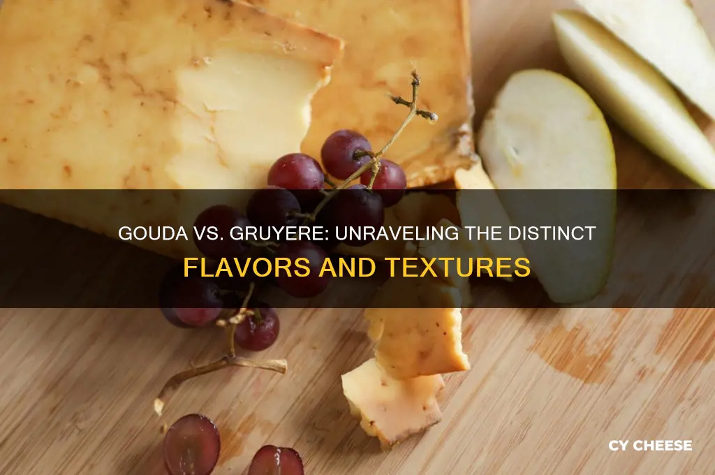 what is the difference between gouda and gruyere cheese