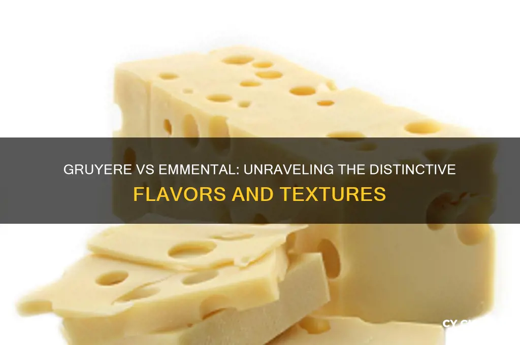 what is the difference between gruyere and emmental cheese