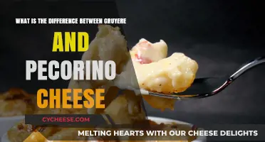 Gruyere vs. Pecorino: Unraveling the Distinct Flavors and Uses