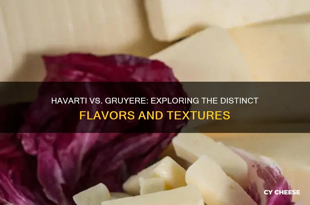 what is the difference between havarti cheese and gruyere cheese