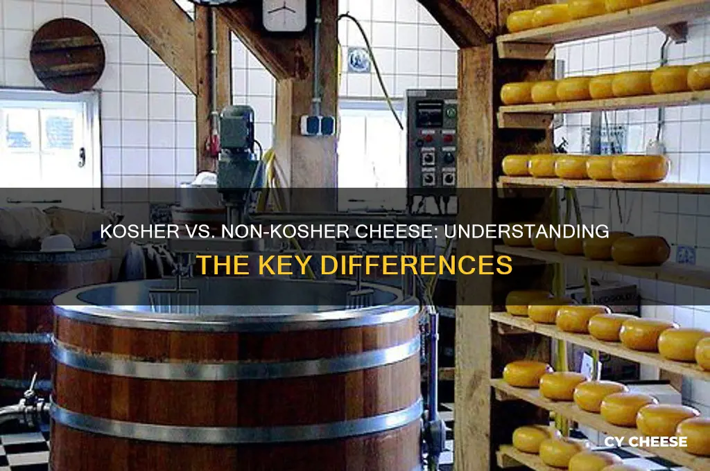 what is the difference between kosher and non kosher cheese