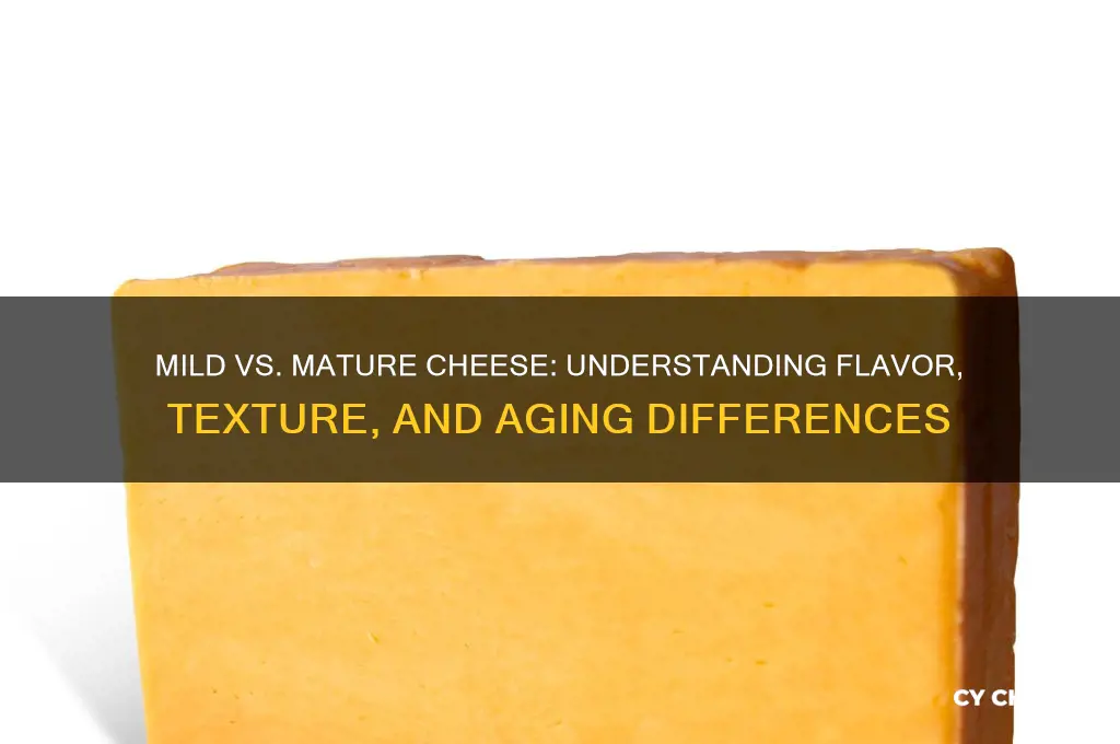 what is the difference between mild and mature cheese