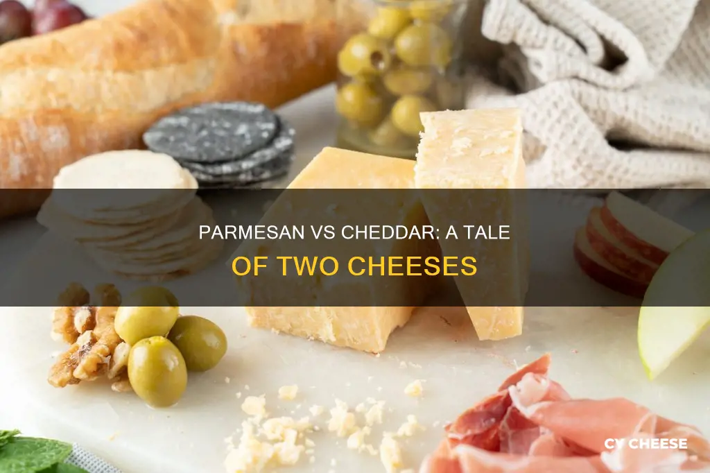 what is the difference between parmesan and cheddar cheese