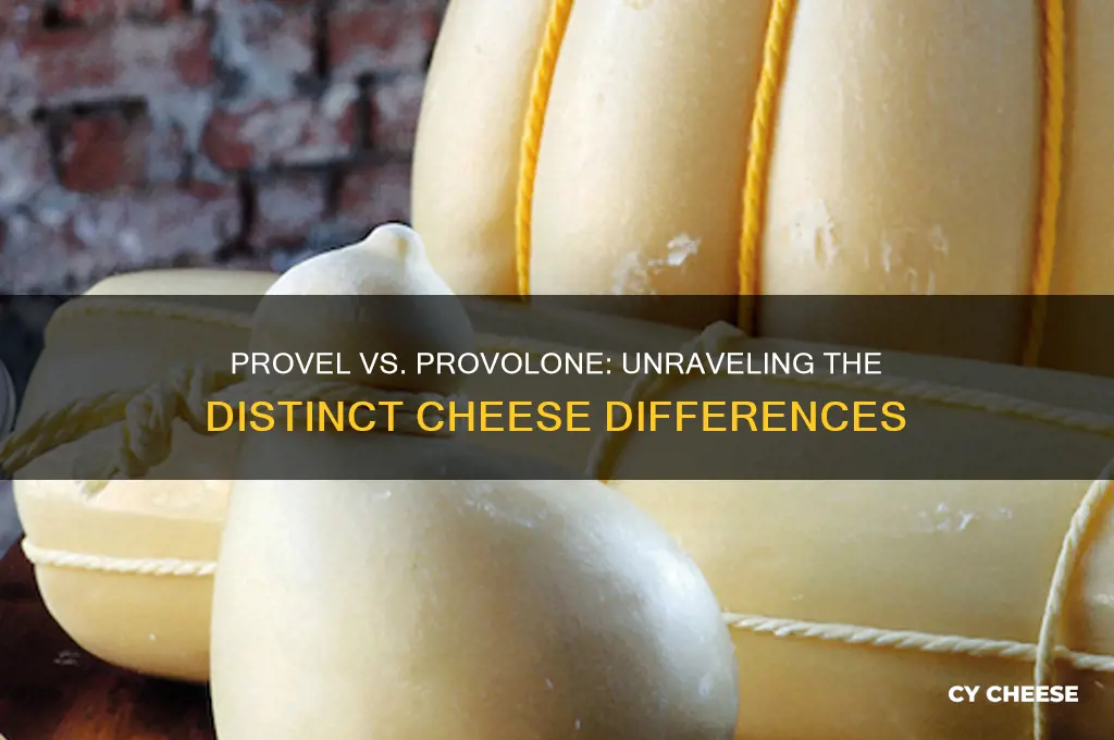 what is the difference between provel and provolone cheese