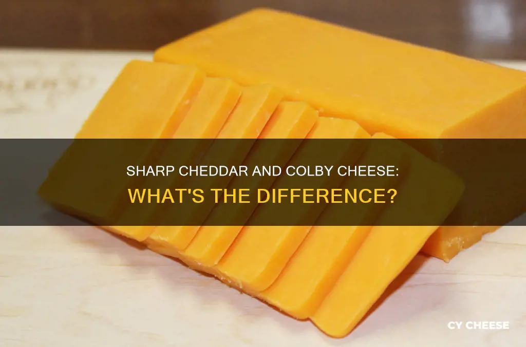 what is the difference between shsrp cheddar an colby cheese