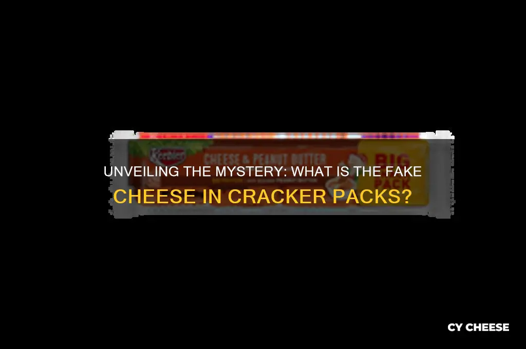 what is the fake cheese with the package crackers