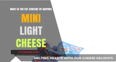 Babybel Mini Light Cheese: Uncovering Its Fat Content and Nutritional Value