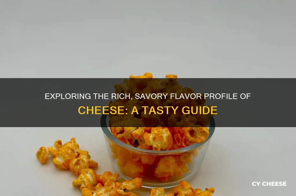 what is the flavor profilw of cheese savory