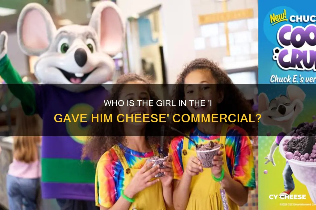 what is the girl from i gave him cheese commercial