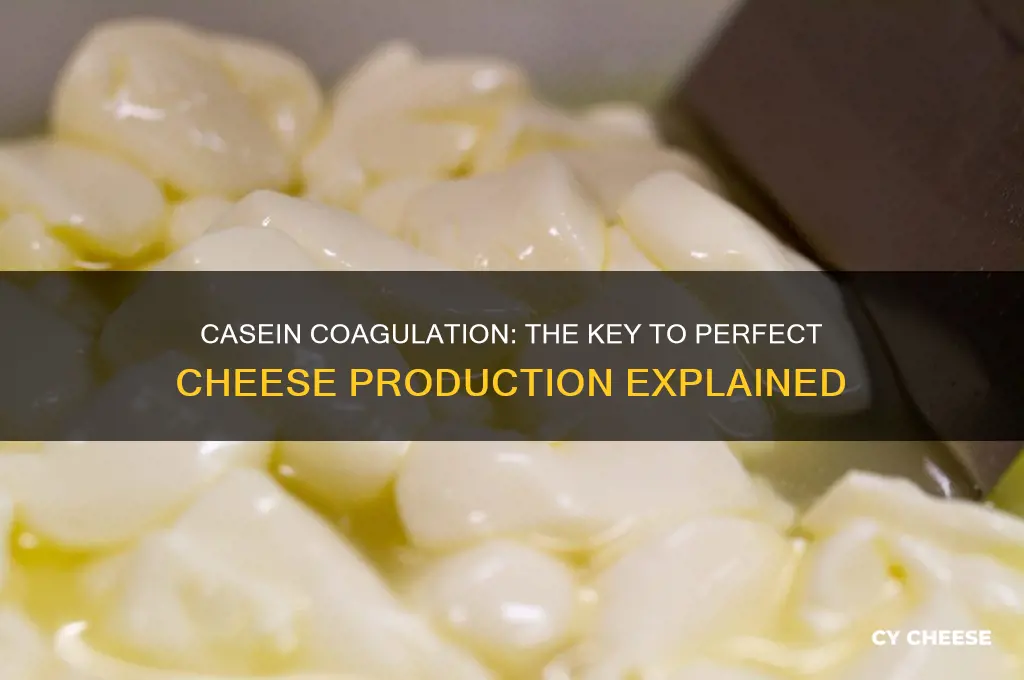 what is the importance of casein coagulation in cheese production
