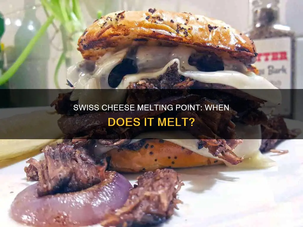 what is the melting point of swiss cheese