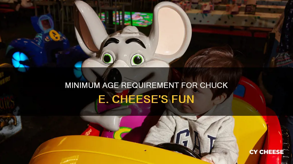 what is the minimum age for chuck e cheeses