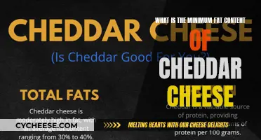 Unveiling Cheddar's Secret: The Minimal Fat Requirement