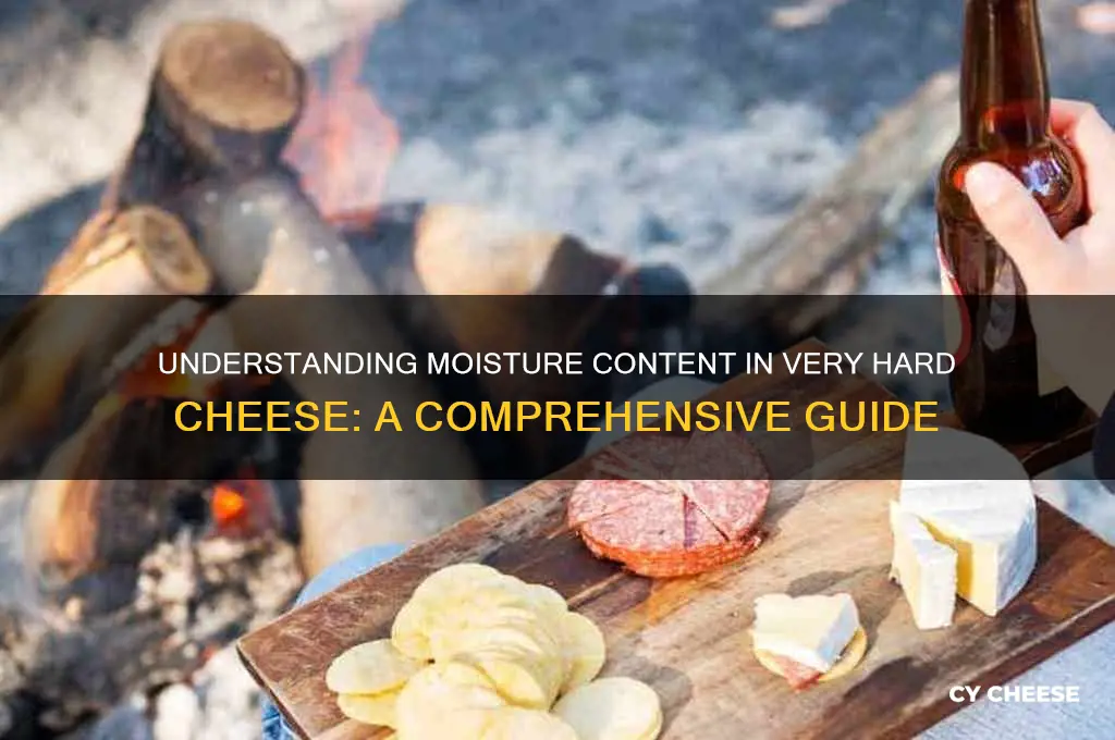 what is the moisture content of very hard cheese