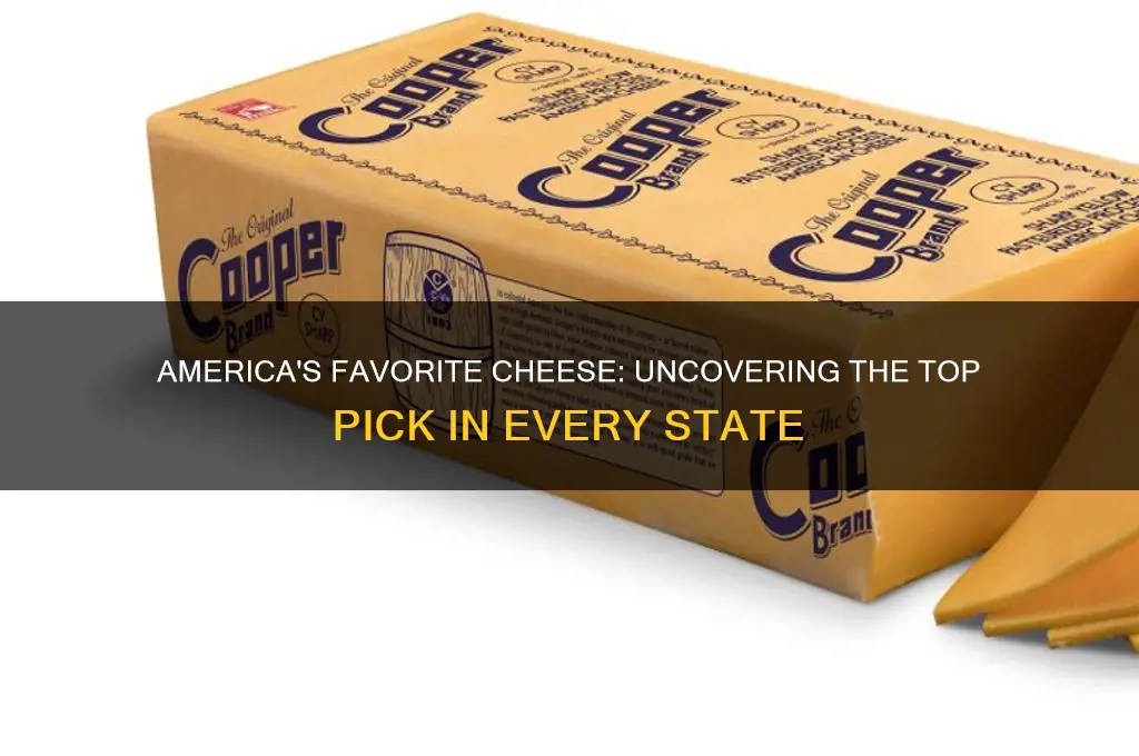 what is the most popular cheese in america