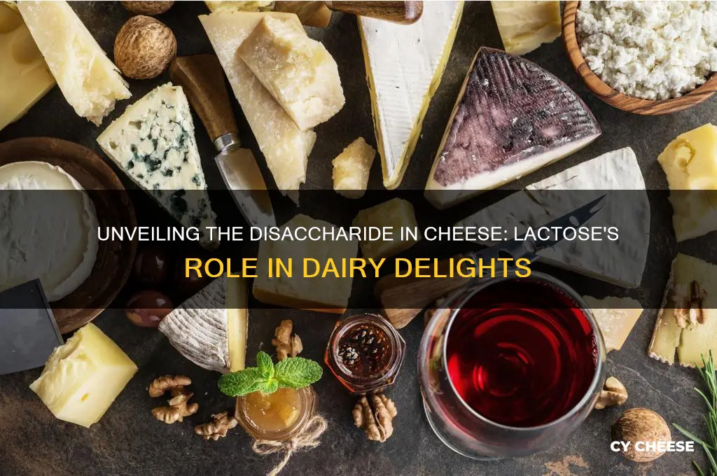 what is the name of the dissacharide found in cheese