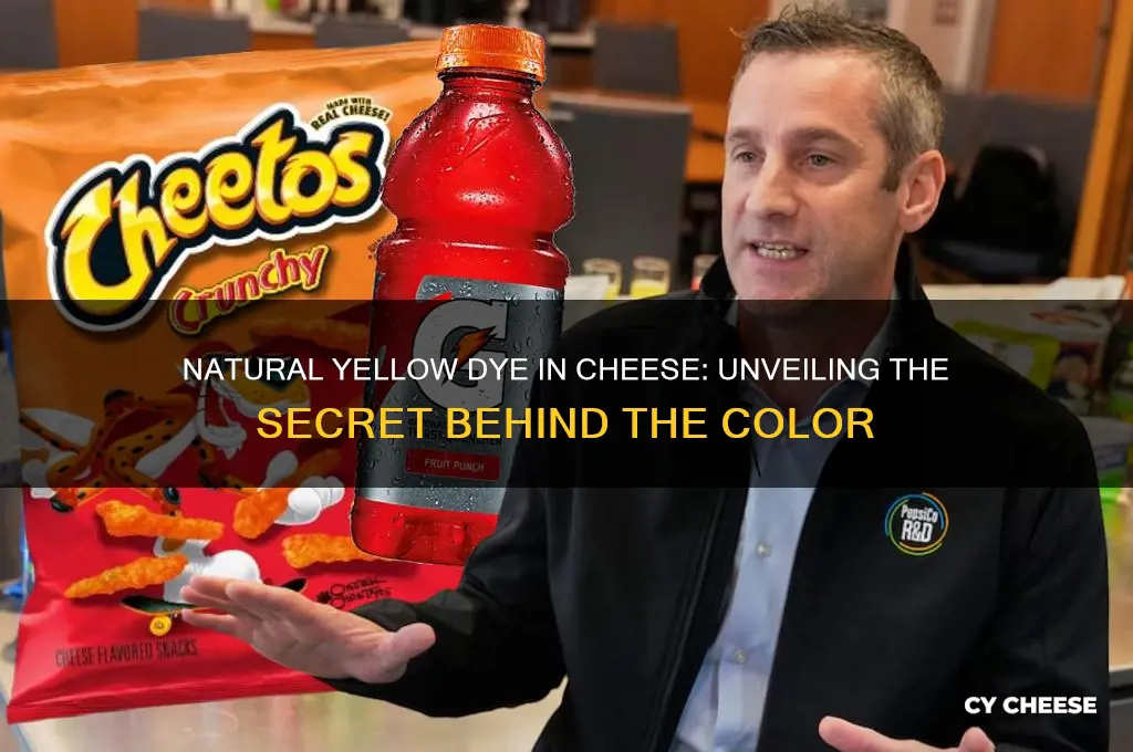 what is the natural yellow dye added to color cheese