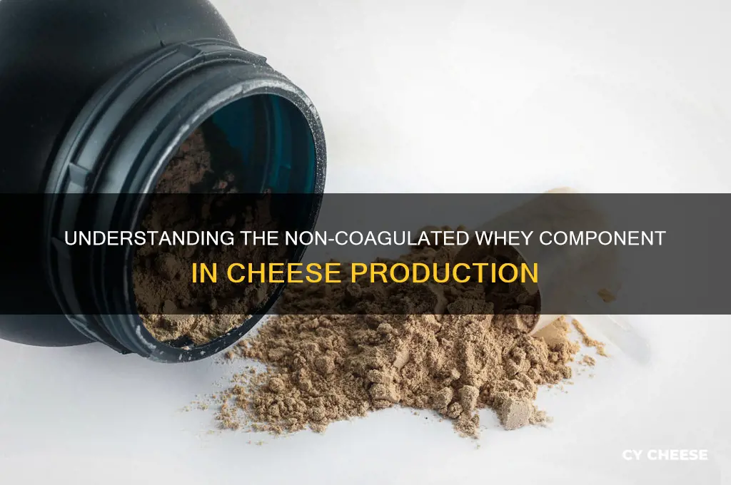 what is the non coagulate part of cheese
