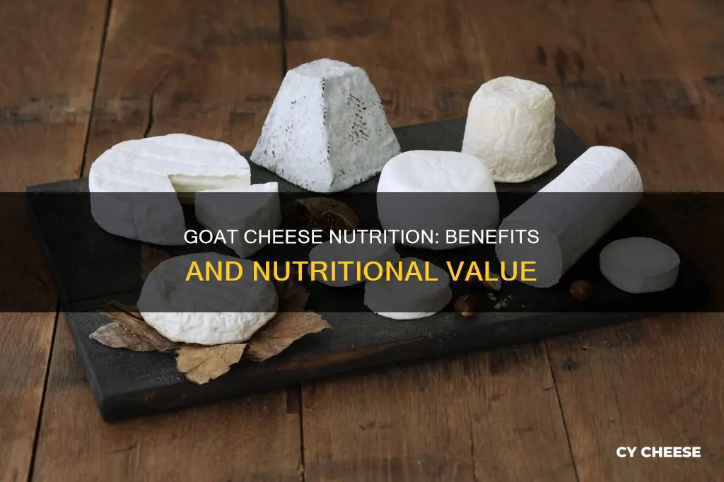 what is the nutritional value of goat cheese