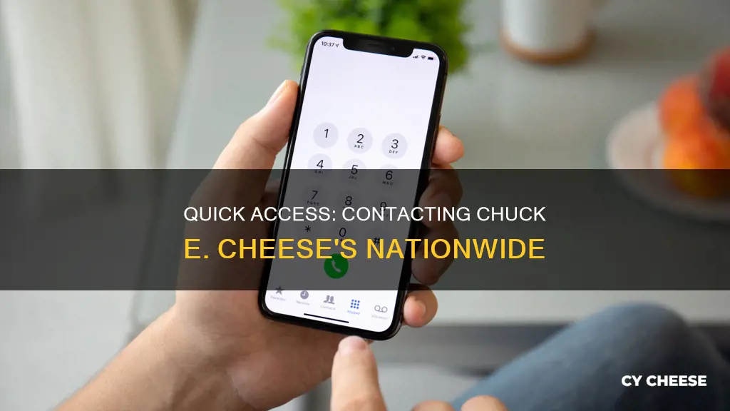 what is the phone number for chuck e cheese