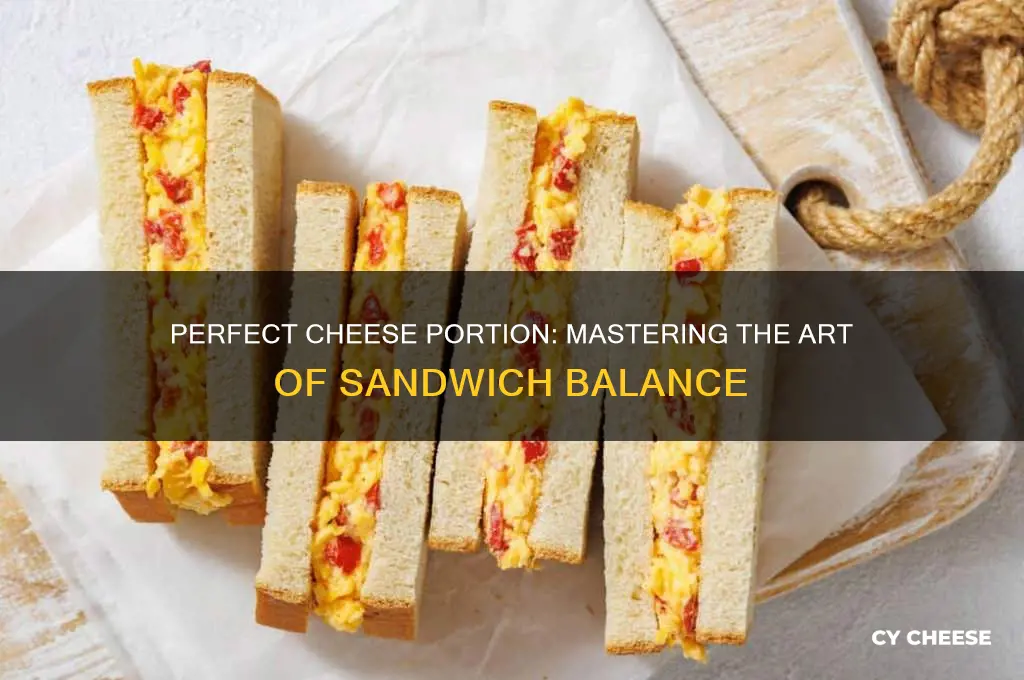 what is the proper amount of cheese for a sandwich