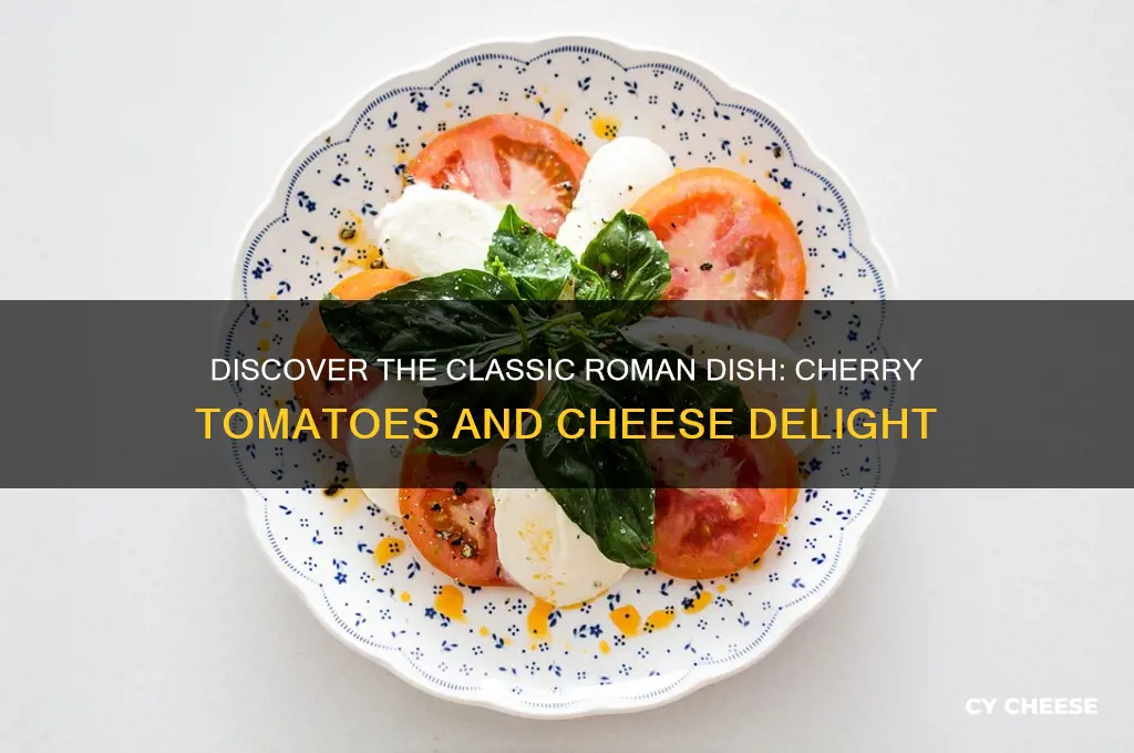 what is the roman dish with cherry tomatoes and cheese