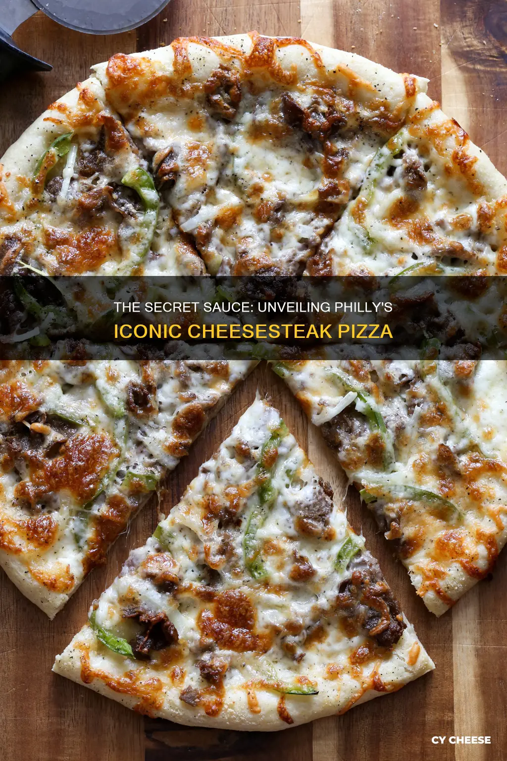 what is the sauce on philly cheese steak pizza