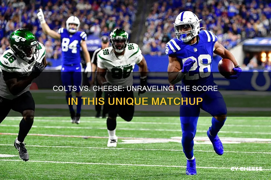 what is the score between the colts and the cheese