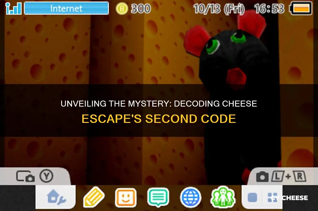 what is the second code in cheese escape
