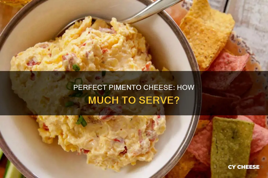 what is the serving size for pimento cheese