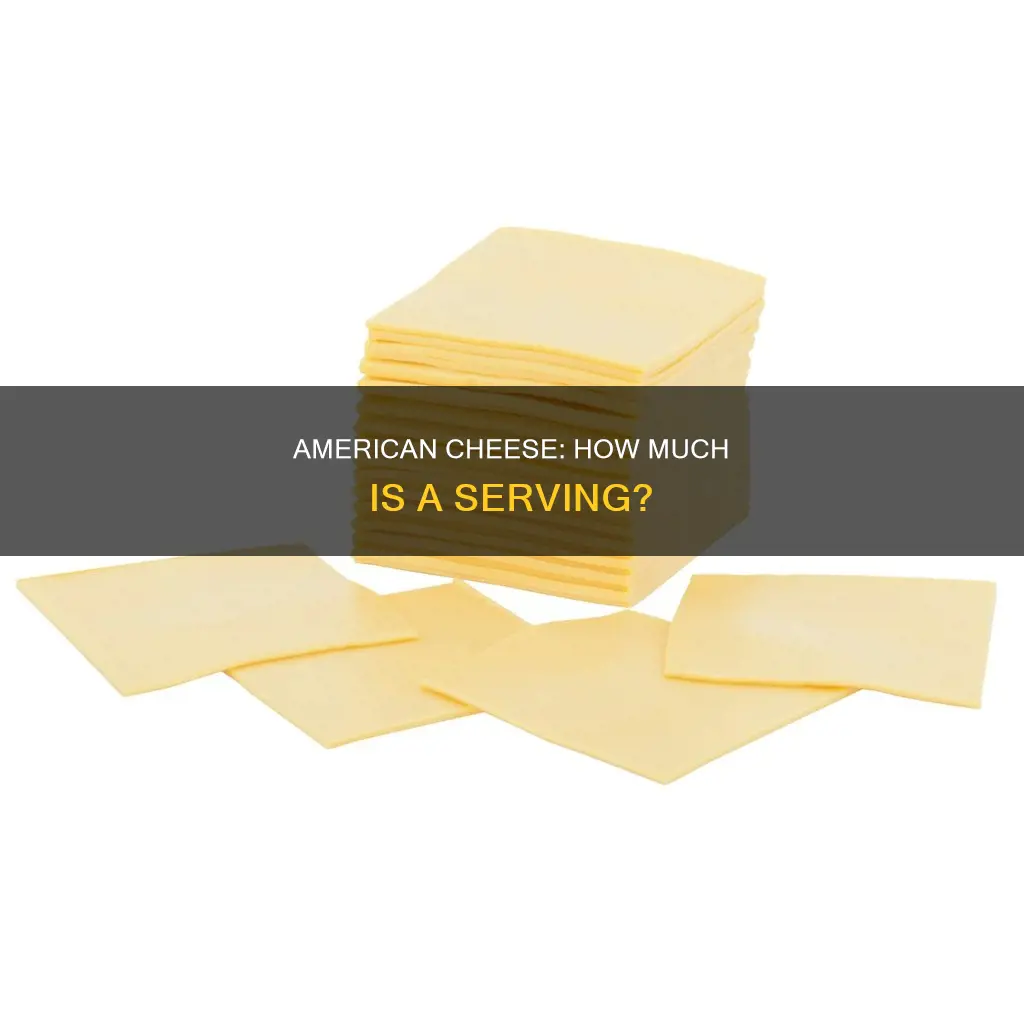 what is the serving size of american cheese