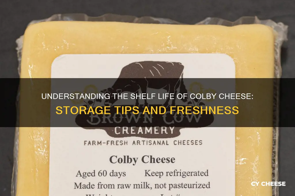 what is the shelf life of colby cheese