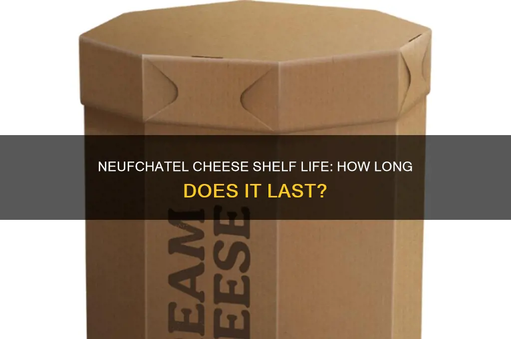 what is the shelf life of neufchatel cheese