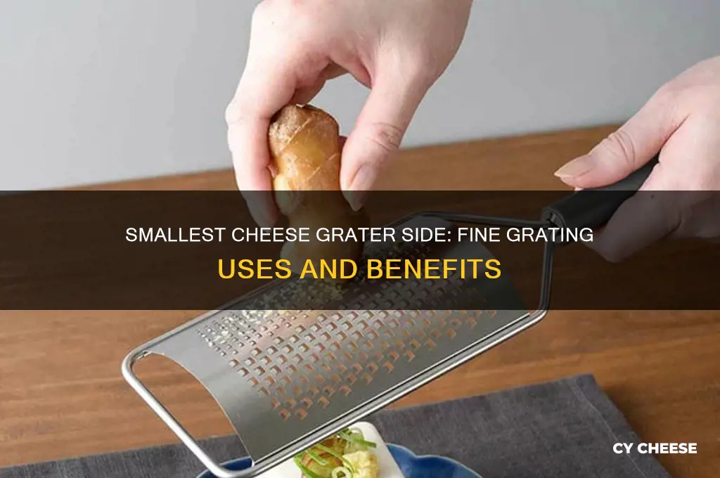 what is the smallest side of a cheese grater for