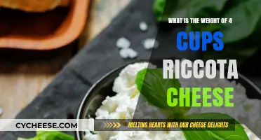 Ricotta Cheese Weight: How Much Does Four Cups Weigh?